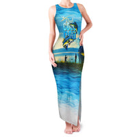 Reel Cool Dad Fishing Family Matching Tank Maxi Dress and Hawaiian Shirt Father Hooked on Love and Lakeside Moments