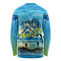 Reel Cool Dad Fishing Long Sleeve Shirt Father Hooked on Love and Lakeside Moments