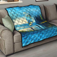 Reel Cool Dad Fishing Quilt Father Hooked on Love and Lakeside Moments