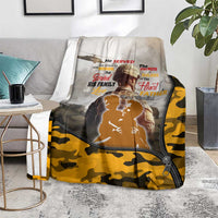 Veteran Dad Blanket The Strength of a Soldier - The Heart of a Father