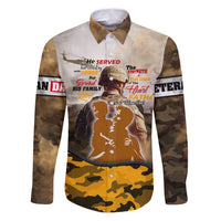 Veteran Dad Family Matching Puletasi and Hawaiian Shirt The Strength of a Soldier - The Heart of a Father