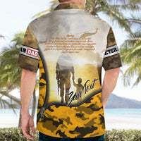Veteran Dad Hawaiian Shirt The Strength of a Soldier - The Heart of a Father