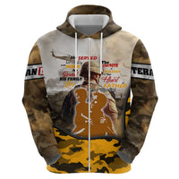 Veteran Dad Hoodie The Strength of a Soldier - The Heart of a Father