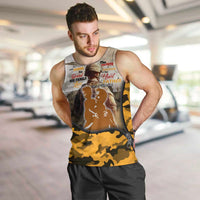 Veteran Dad Men Tank Top The Strength of a Soldier - The Heart of a Father