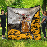 Veteran Dad Quilt The Strength of a Soldier - The Heart of a Father