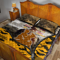 Veteran Dad Quilt Bed Set The Strength of a Soldier - The Heart of a Father