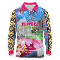 June 20 Eritrea's Martyrs Day Long Sleeve Polo Shirt Honoring the Brave Celebrating the Nation