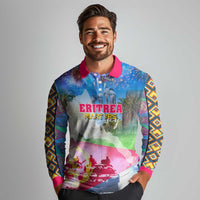 June 20 Eritrea's Martyrs Day Long Sleeve Polo Shirt Honoring the Brave Celebrating the Nation