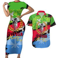 Eritrea Martyrs Live In Our Hearts Couples Matching Short Sleeve Bodycon Dress and Hawaiian Shirt