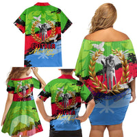 Eritrea Martyrs Live In Our Hearts Family Matching Off Shoulder Short Dress and Hawaiian Shirt