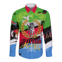 Eritrea Martyrs Live In Our Hearts Long Sleeve Button Shirt