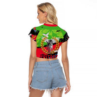 Eritrea Martyrs Live In Our Hearts Raglan Cropped T Shirt