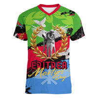 Eritrea Martyrs Live In Our Hearts Women V-Neck T-Shirt