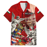 Hungary Hawaiian Shirt Crowned with History Guarded by Angels