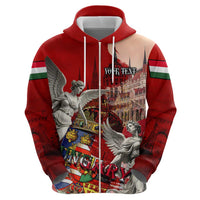 Hungary Hoodie Crowned with History Guarded by Angels