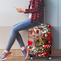 Hungary Luggage Cover Crowned with History Guarded by Angels