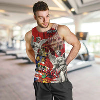 Hungary Men Tank Top Crowned with History Guarded by Angels