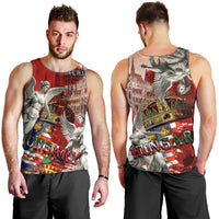 Hungary Men Tank Top Crowned with History Guarded by Angels