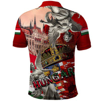Hungary Polo Shirt Crowned with History Guarded by Angels