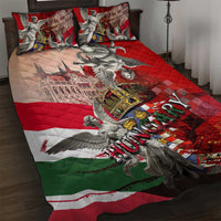 Hungary Quilt Bed Set Crowned with History Guarded by Angels