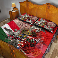 Hungary Quilt Bed Set Crowned with History Guarded by Angels