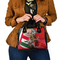 Hungary Shoulder Handbag Crowned with History Guarded by Angels