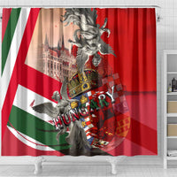 Hungary Shower Curtain Crowned with History Guarded by Angels