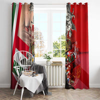 Hungary Window Curtain Crowned with History Guarded by Angels