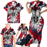 Serbia Family Matching Short Sleeve Bodycon Dress and Hawaiian Shirt Like the Phoenix – Rising from Ashes with Pride and Power