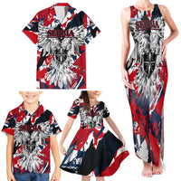 Serbia Family Matching Tank Maxi Dress and Hawaiian Shirt Like the Phoenix – Rising from Ashes with Pride and Power