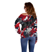 Serbia Off Shoulder Sweater Like the Phoenix – Rising from Ashes with Pride and Power