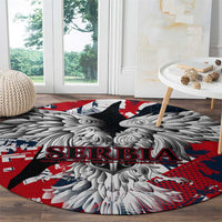 Serbia Round Carpet Like the Phoenix – Rising from Ashes with Pride and Power