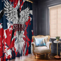 Serbia Window Curtain Like the Phoenix – Rising from Ashes with Pride and Power