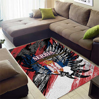 Serbia Area Rug Wings of the Nation Crown of Heritage
