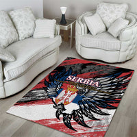 Serbia Area Rug Wings of the Nation Crown of Heritage