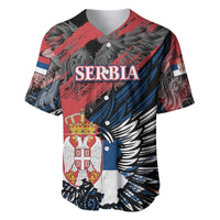 Serbia Baseball Jersey Wings of the Nation Crown of Heritage