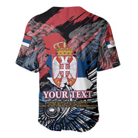 Serbia Baseball Jersey Wings of the Nation Crown of Heritage