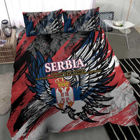 Serbia Bedding Set Wings of the Nation Crown of Heritage