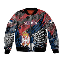 Serbia Bomber Jacket Wings of the Nation Crown of Heritage