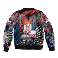 Serbia Bomber Jacket Wings of the Nation Crown of Heritage