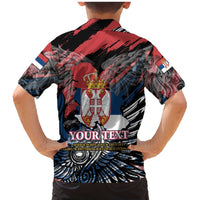 Serbia Family Matching Mermaid Dress and Hawaiian Shirt Wings of the Nation Crown of Heritage