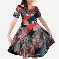 Serbia Family Matching Puletasi and Hawaiian Shirt Wings of the Nation Crown of Heritage