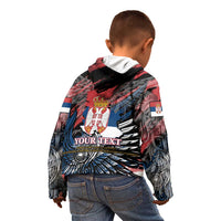 Serbia Kid Hoodie Wings of the Nation Crown of Heritage