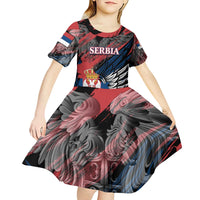 Serbia Kid Short Sleeve Dress Wings of the Nation Crown of Heritage