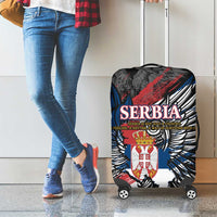 Serbia Luggage Cover Wings of the Nation Crown of Heritage