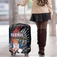 Serbia Luggage Cover Wings of the Nation Crown of Heritage