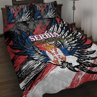 Serbia Quilt Bed Set Wings of the Nation Crown of Heritage