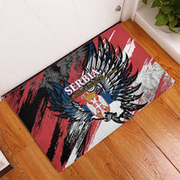 Serbia Rubber Doormat Wings of the Nation Crown of Heritage