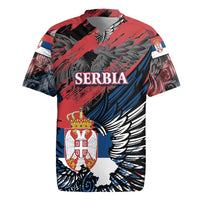 Serbia Rugby Jersey Wings of the Nation Crown of Heritage