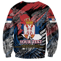Serbia Sweatshirt Wings of the Nation Crown of Heritage
